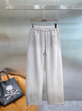 Balenciaga Two-Toned Grey Sweatpants with Adjustable Cuffs