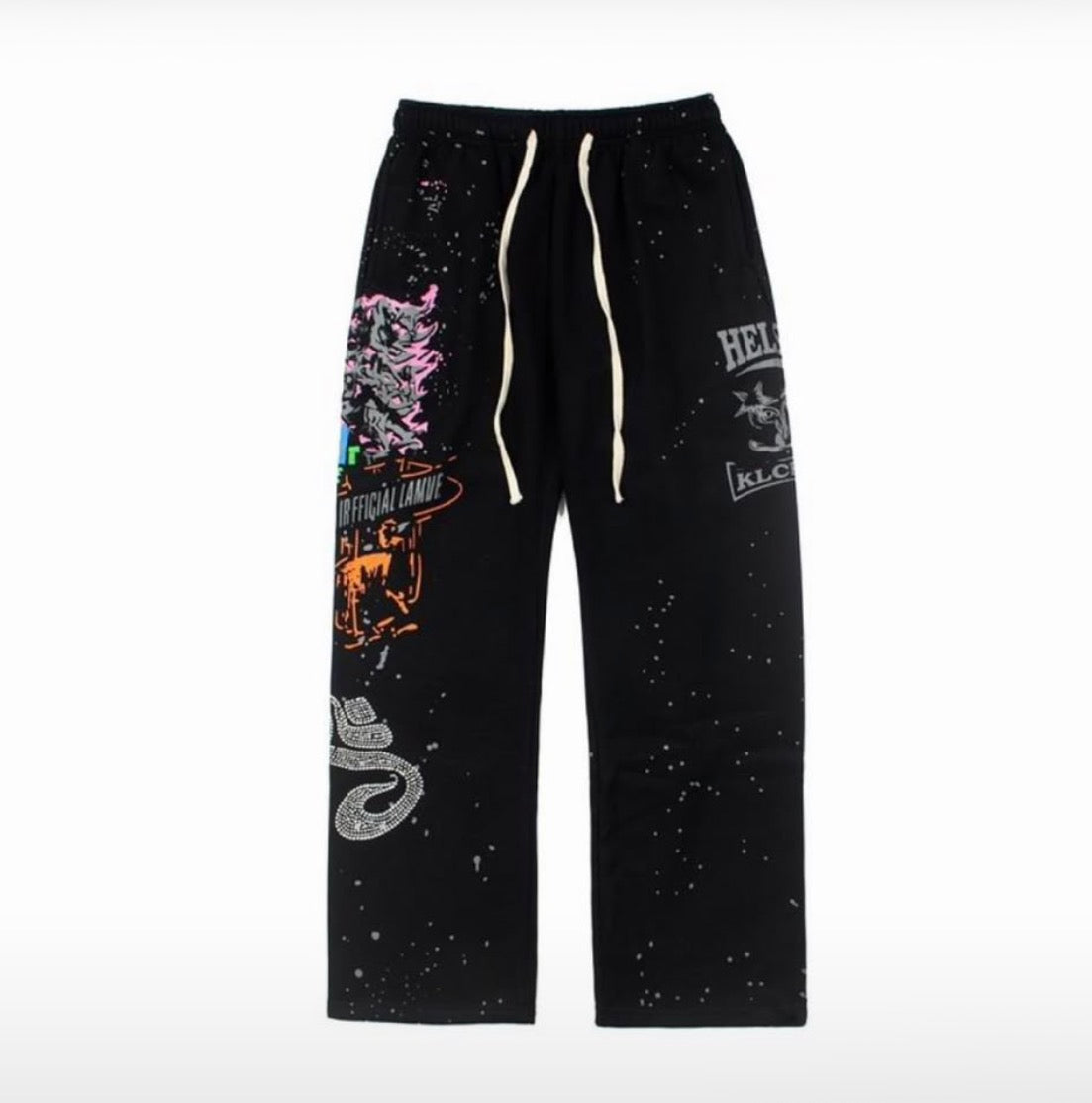 Hellstar Graphic Black Sweatpants